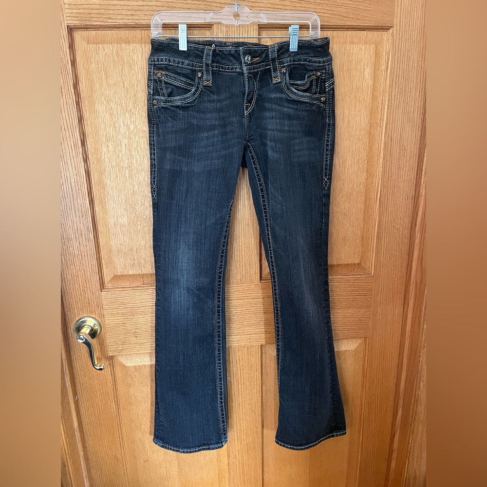 Rock revival Gwen easy boot dark wash jeans size 27